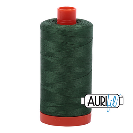 Aurifil 50wt Cotton Mako 2892 Pine - 1300m large spool