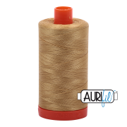 Aurifil 50wt Cotton Mako 2920 Light Brass - 1300m large spool