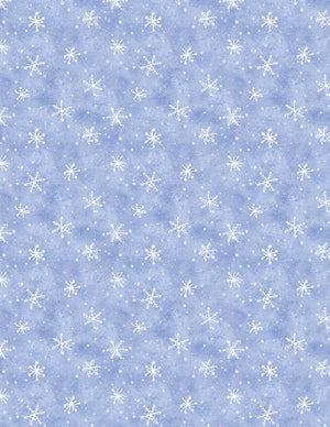 Snow What Fun : Snowflakes on Lt Blue 45159-401