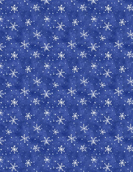 Snow What Fun : Snowflakes on Blue 45159-491