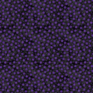 Frightful Nights : Purple Dots on Black 20510-966