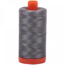 Aurifil 50wt Cotton Mako  5004 Grey Smoke - 1300m large spool