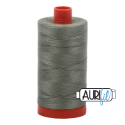 Aurifil 50wt Cotton Mako 5019 Military Green - 1300m large spool