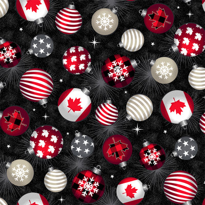 Canadian Christmas 2 : Ornaments 52762D-2 Black