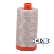 Aurifil 50wt Cotton Mako 6711 Pewter - 1300m large spool
