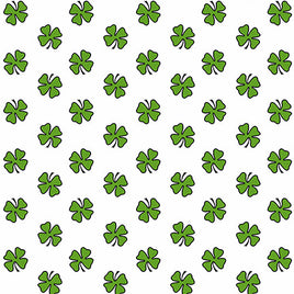 Hello Lucky : Shamrocks on White 9735-6
