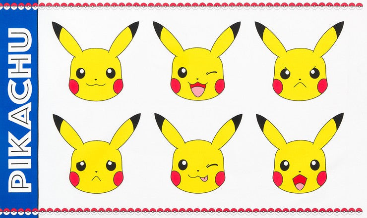 Pokemon : Pikachu Faces Panel AOP-17718-205