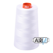 Aurifil 50wt Cotton Mako 2024 White - 5900m Cone