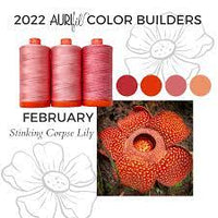Aurifil 50wt Color Builder 2022  : Stinking Corpse Lily (Feb)