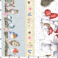 Bramble Patch : Stripe Blue/Yellow