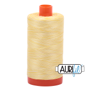 Aurifil 50wt Cotton Mako 3910 Lemon Ice - 1300m large spool