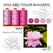 Aurifil 50wt Color Builder 2022  : Amazon Water Lily (May)