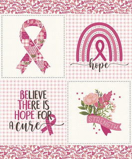 Hope In Bloom Panel - White