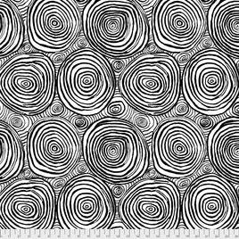 Kaffe Fassett : Onion Rings 108" Backing QBBM001.Black