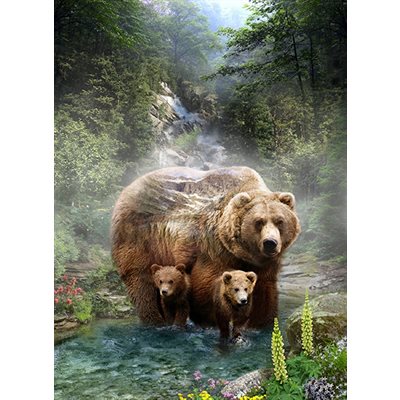 Hoffman Call Of The Wild : Grizzly with Cubs