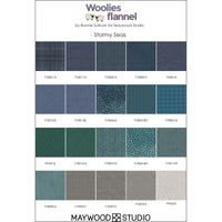 Maywood Flannel Woolies : Stormy Seas : 42 5" Squares