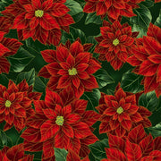 Holiday Wishes  : Poinsettias Hunter-Gold 7766-60