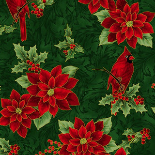 Holiday Wishes  : Cardinal Hunter-Gold 7767-60