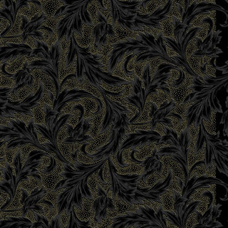 Holiday Wishes  : Flourish Black-Gold 7768-4