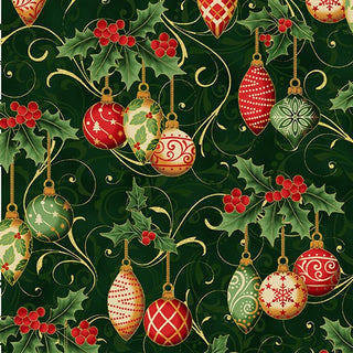 Holiday Wishes  : Ornaments Hunter-Gold 7771-60