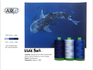 Aurifil 40wt Color Builder 2021  : Whale Shark (Jun)