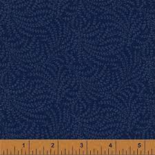 Traditional Blue Scrolling Vine 108" Wideback 50664-8