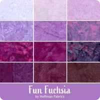 Hoffman Bali Watercolor FQ : Fun Fuchsia