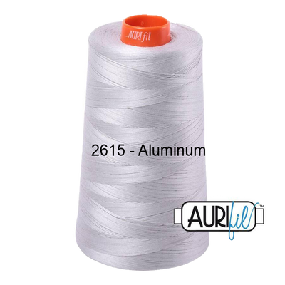Aurifil 50wt Cotton Mako 2615 Aluminum - 5900m Cone