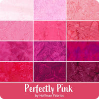Hoffman Bali Watercolor FQ : Perfectly Pink