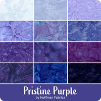 Hoffman Bali Watercolor FQ : Pristine Purple