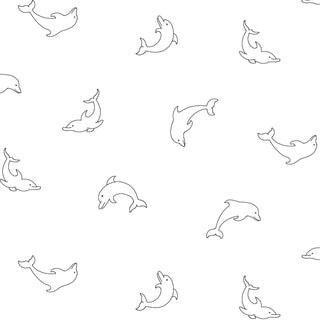 White Tone on Tone :  Dolphins RAMF-4075W