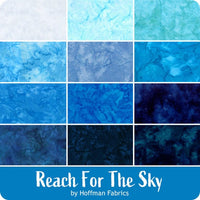 Hoffman Bali Watercolor FQ : Reach For The Sky