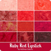 Hoffman Bali Watercolor FQ : Ruby Red Lipstick
